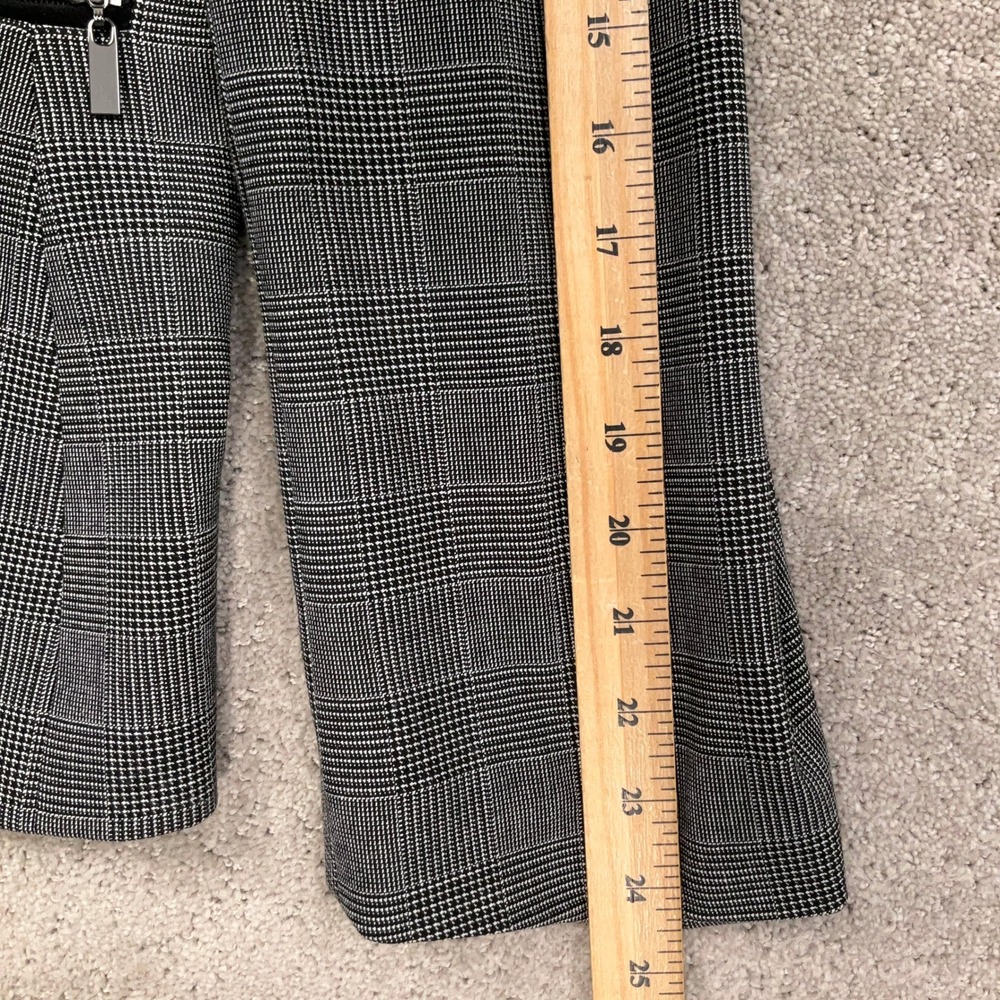 Tahari Pant Suit Women 16 Gray Glen Plaid Classic Power Suit Office Corporate - Picture 7 of 16